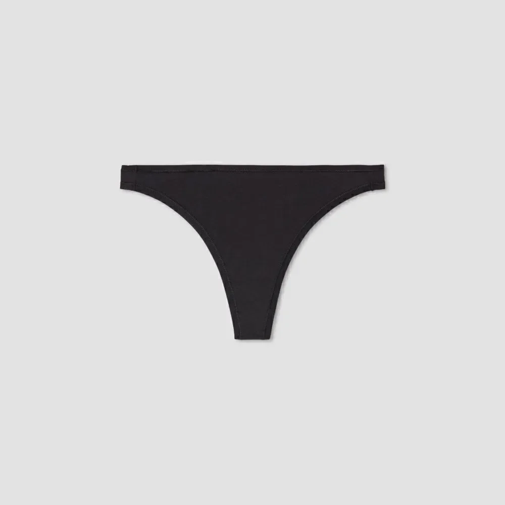 NWT Everlane The‎ Invisible Thong Black Medium Sustainable